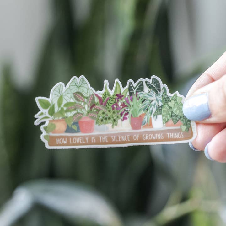 1canoe2 | One Canoe Two Paper Co. - Wholesale Sticker - Houseplants Clear Decal Sticker