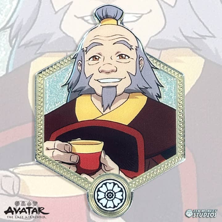 Série Dorée 2 : Iroh - Le Dernier Maître de l'Air Pin pour la vente par Zen Monkey Studios