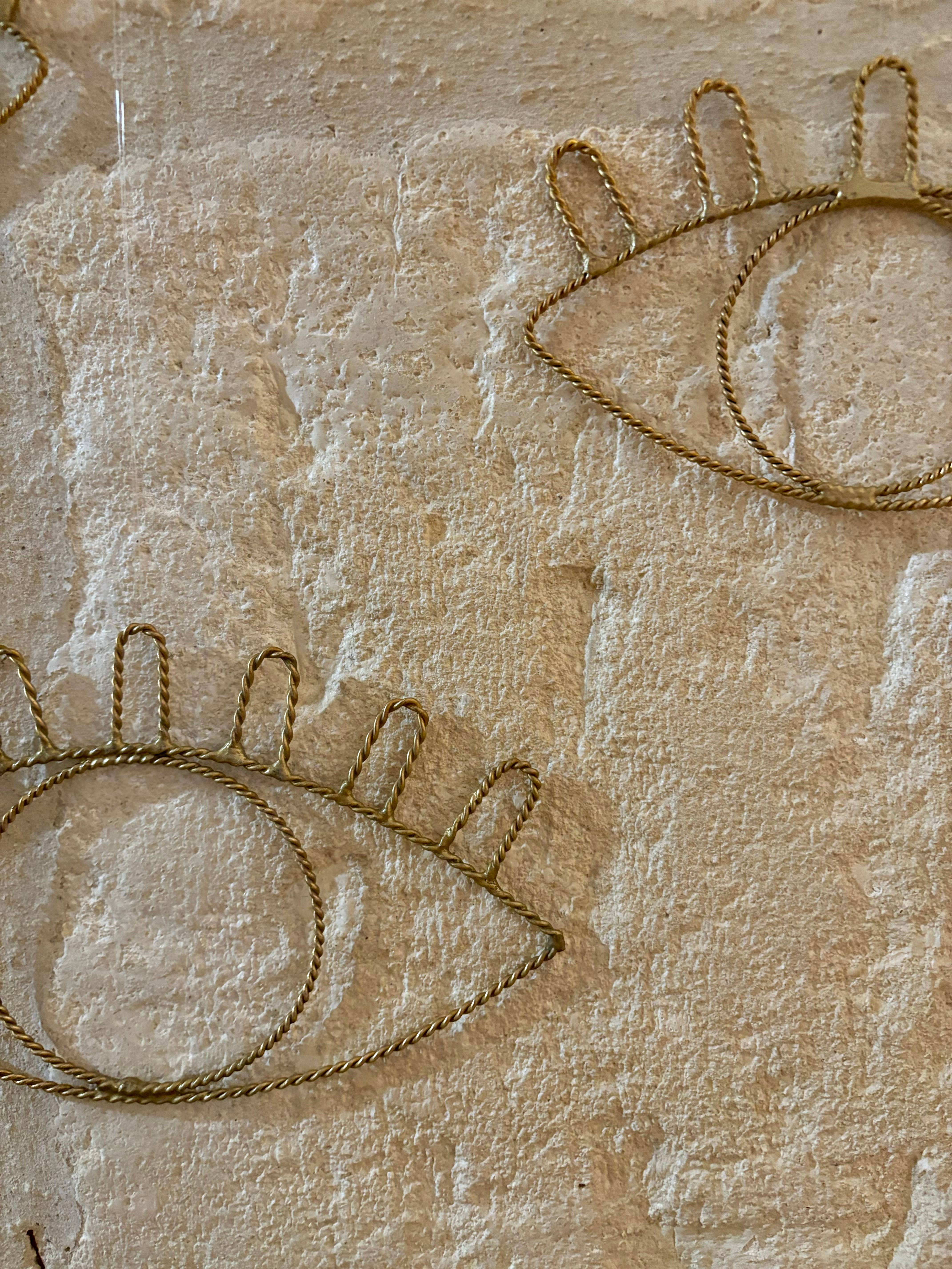 BAHIA HOME - Venta al por mayor Papel pintado 3D - Ojo Caracas de alambre de latón retorcido2