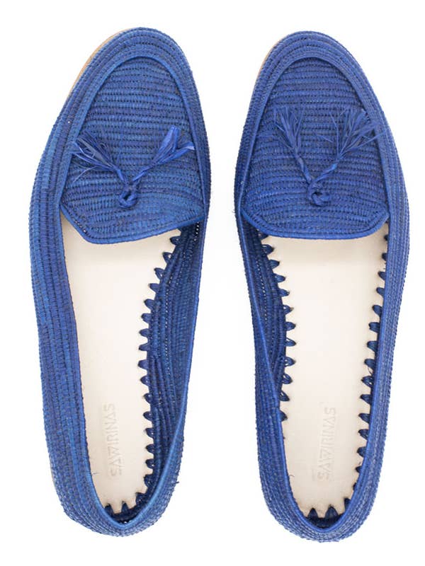 BLÅ TOFS LOAFERS FÖR MÄN för wholesale av sawirinas