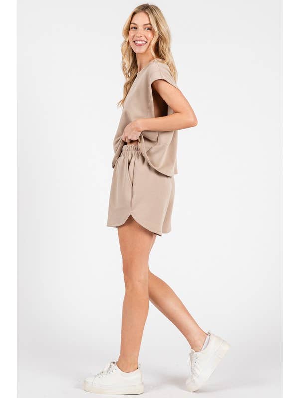 Final Touch - Wholesale Shorts - Women's - Modal Jersey Dolphin Shorts - NP70378A4