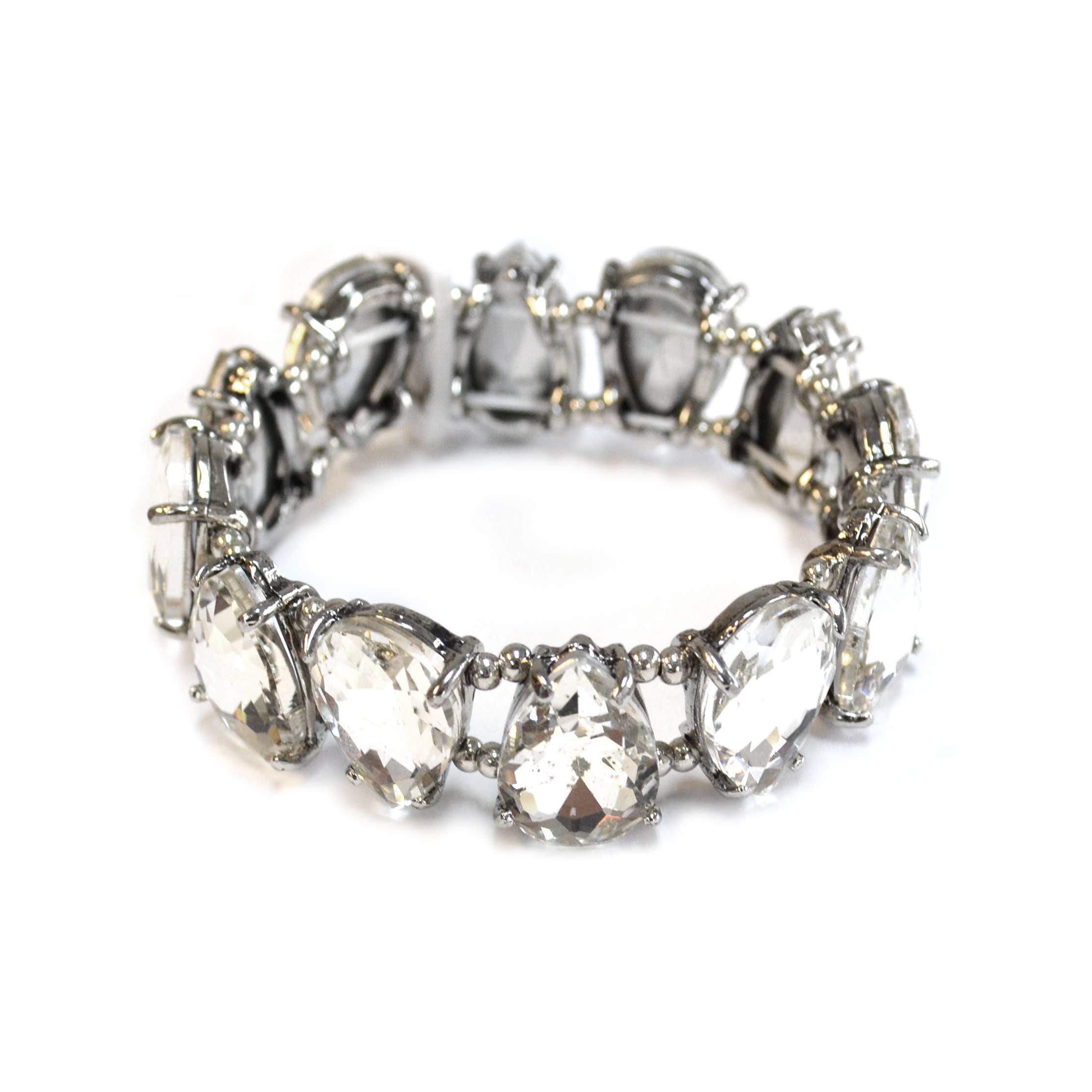 StarryNYC - Vendita all'ingrosso Bracciale con perline - Bracciale elastico con perline di cristallo a goccia di vetro13