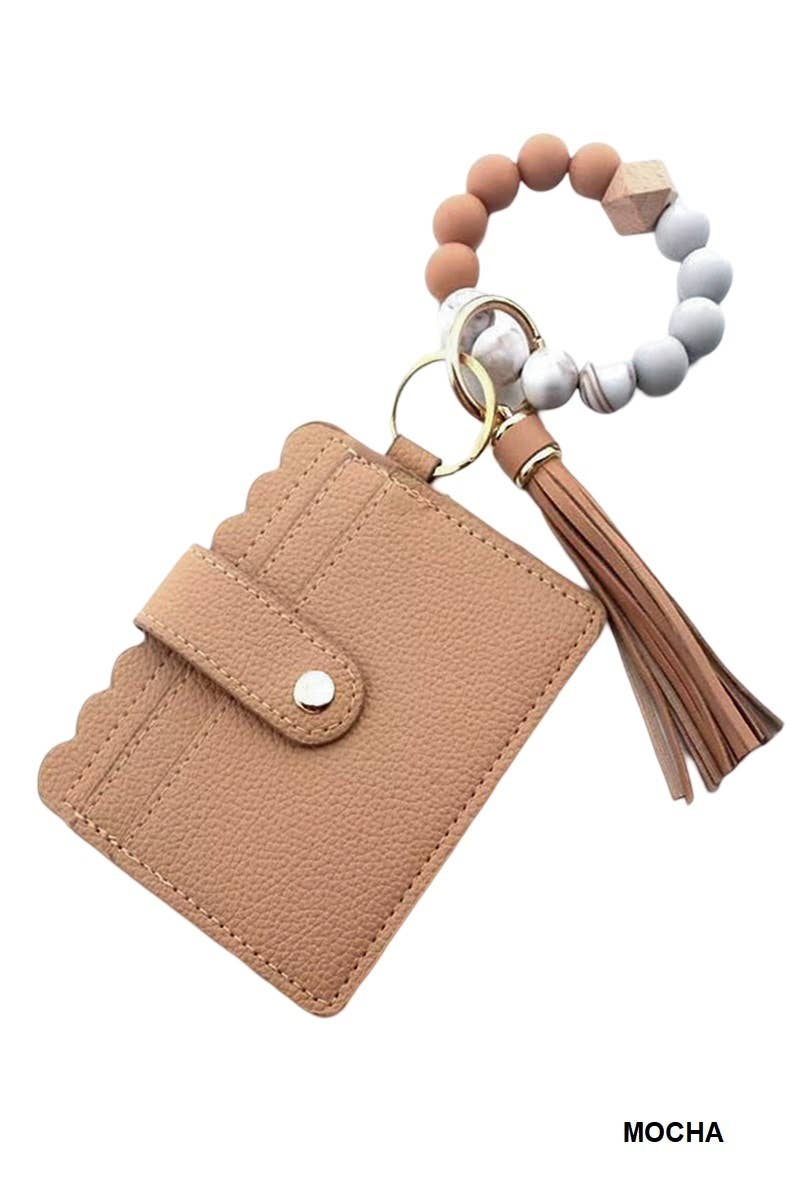 Vanilla Monkey - Wholesale Card Holder - Women's - Beaded Bracelet Keychain Card Holder Wallet4