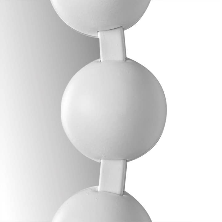 Olliix - Wholesale Wall Mirror - Round Iron Framed Wall Decor Mirror, Matte White11