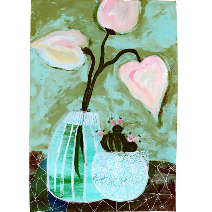 Monstera Original Artwork Art Print for wholesale by Sue Fantini Art