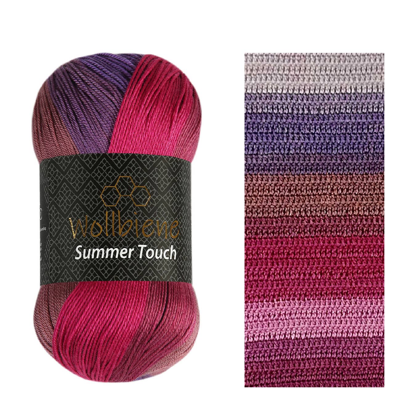 Wollbiene – Engroshandel Garn – Woolbee Summer Touch batik med farvegradient i uldgarn21