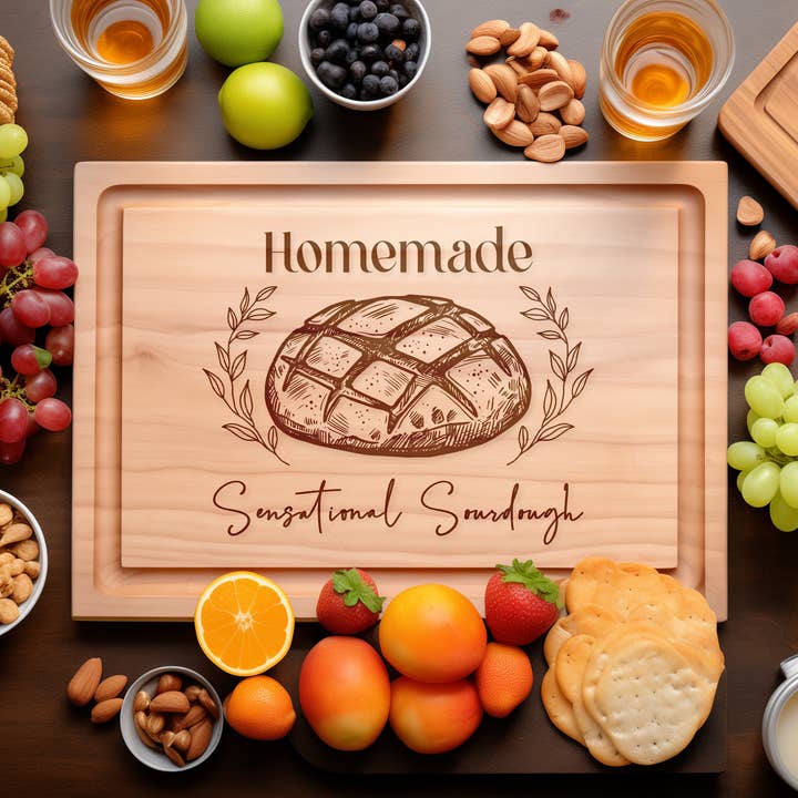 Sourdough Bread Engraved Cutting Board – Kitchen Gift for wholesale by Southern Farm Signs