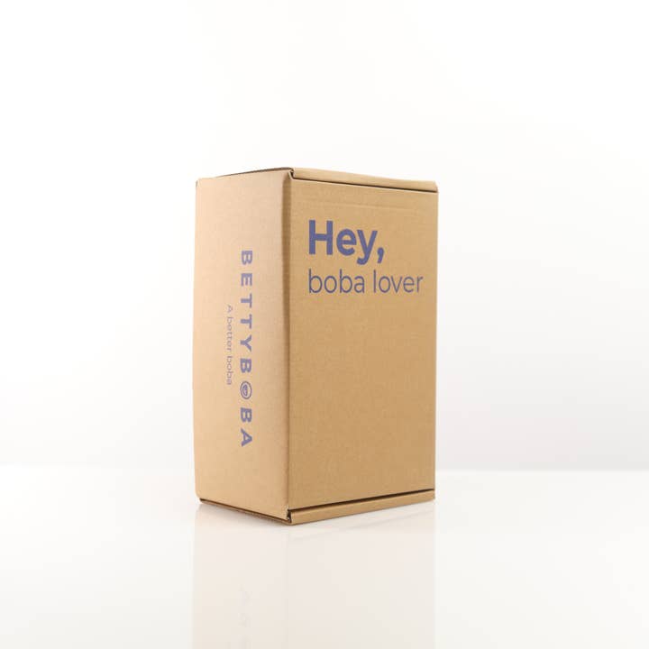 Betty Boba - Wholesale Drinking Glass/Cup - boba, smoothie, iced coffee, glass beverage tumbler set6