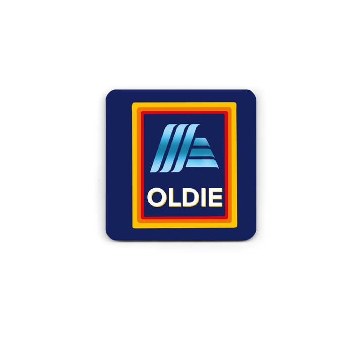 Funny Coaster - Oldie Coaster - Humour Coaster for wholesale by Pickled Prints