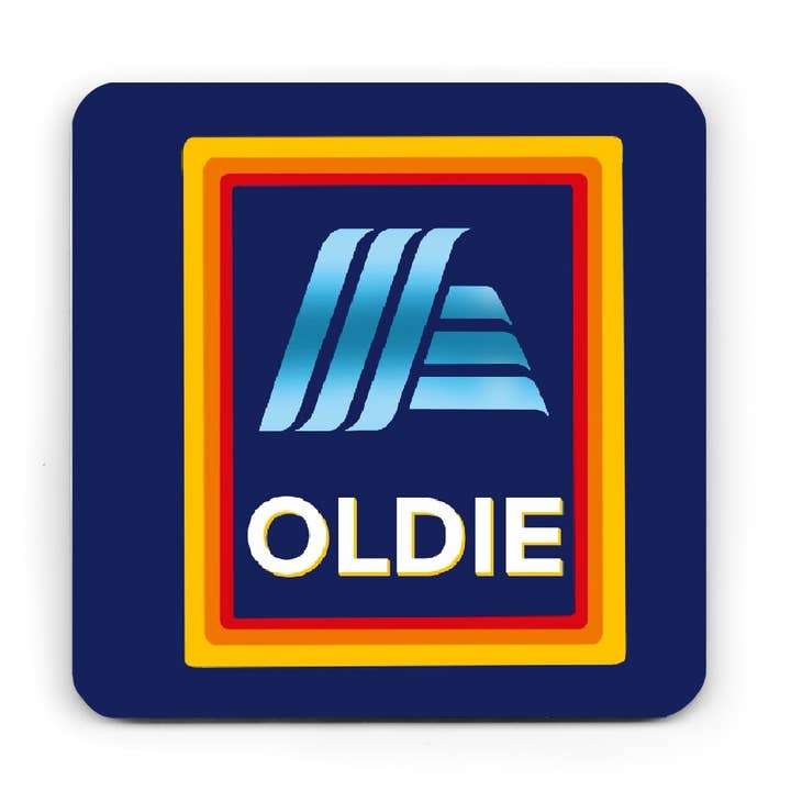 Funny Coaster - Oldie Coaster - Humour Coaster for wholesale by Pickled Prints