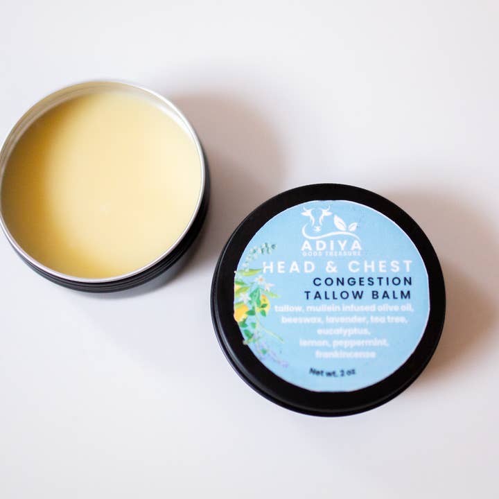 Talgkopf & Brust Baby Salbe Verstopfung Brustbalsam für den Großhandel von Adiya God's Treasure Beef Tallow & Teas