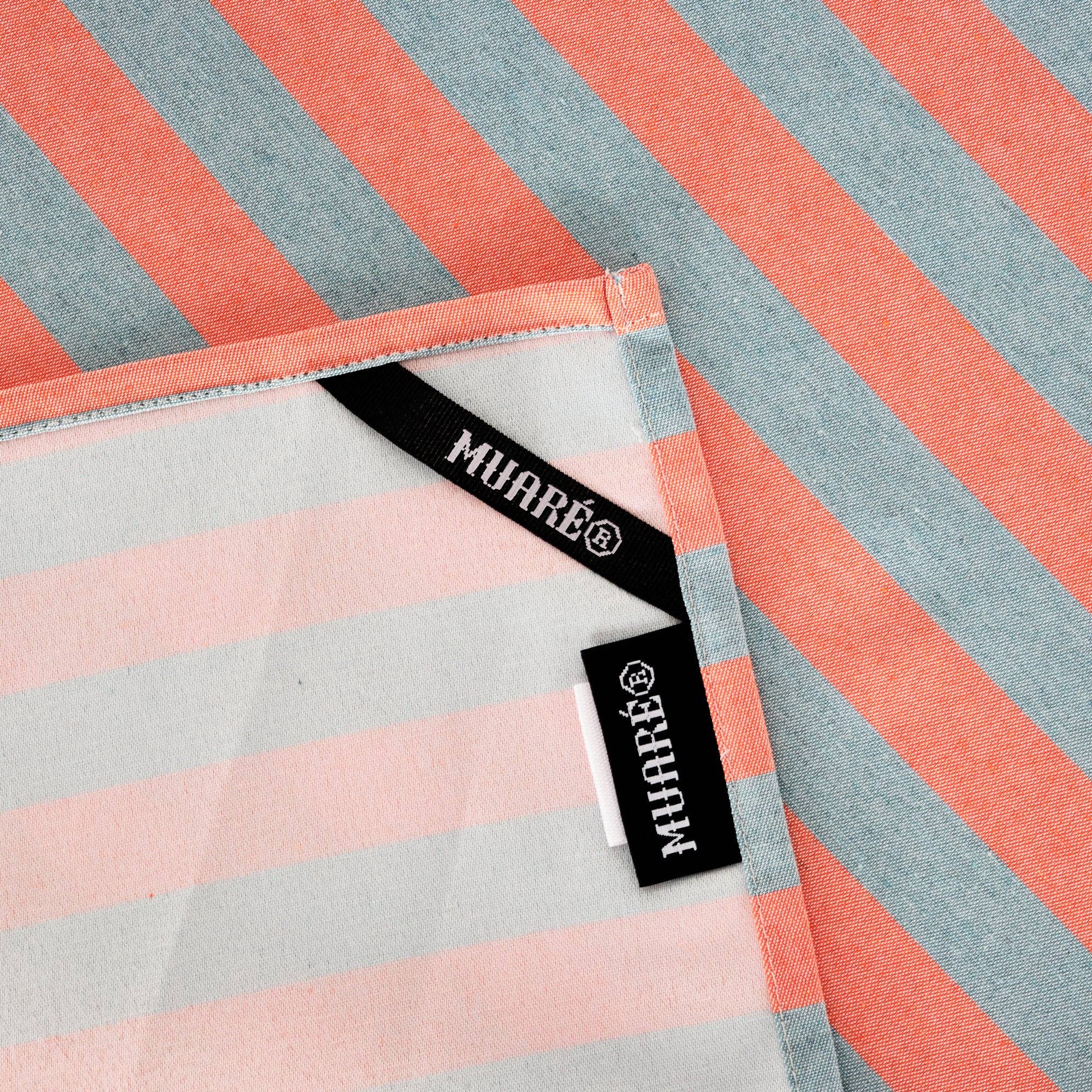 SG HOGAR - Wholesale Tea Towel - Maglia Raya Orange and Water Kitchen Towel 45x70 cm2