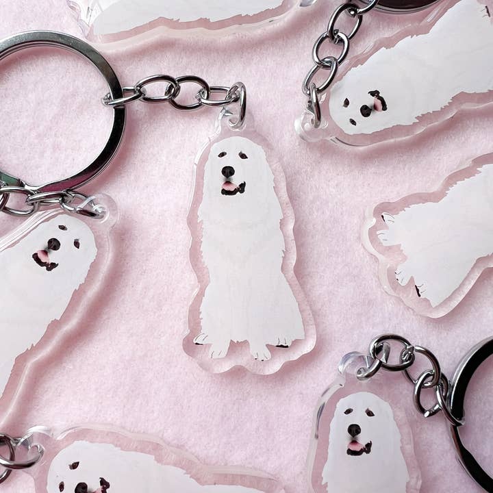 Our Cheery Corner - Wholesale Keychain - Unisex - Great Pyrenees Keychain
