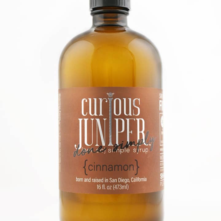 {cannelle} « fait simplement » avec Vanille et Sucre Brun Curieux Genévrier pour la vente par Curious Juniper {not so} simple syrups