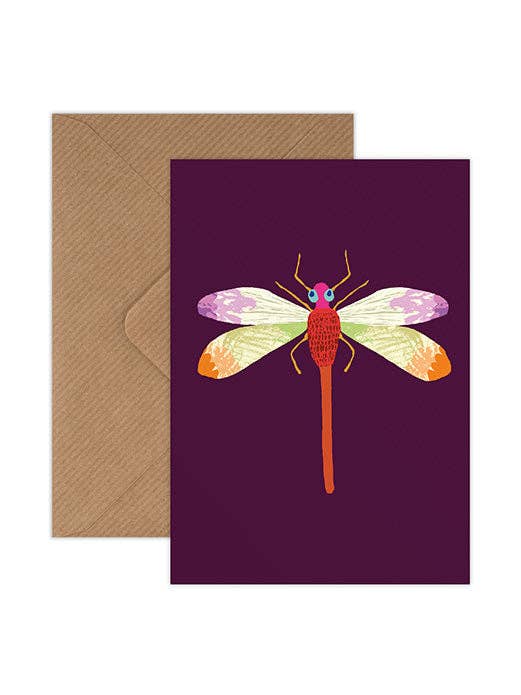 Dragonfly Mini Card for wholesale by Brie Harrison Ltd