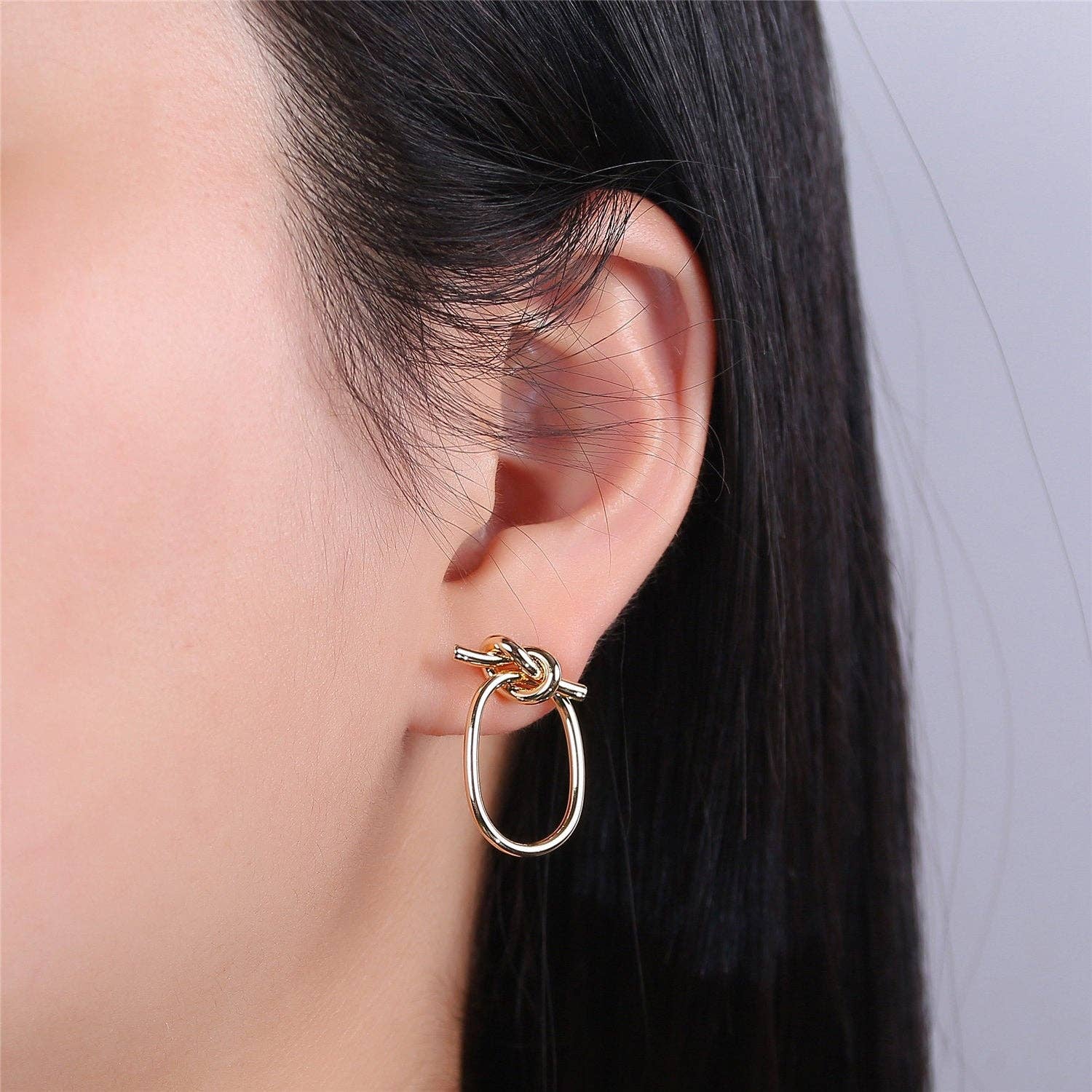 Aim Eternal - Wholesale Dangle Earrings - 15x30mm 1 Pair of 14K Gold Filled Twist Hoop Tiny Hoop Earri2