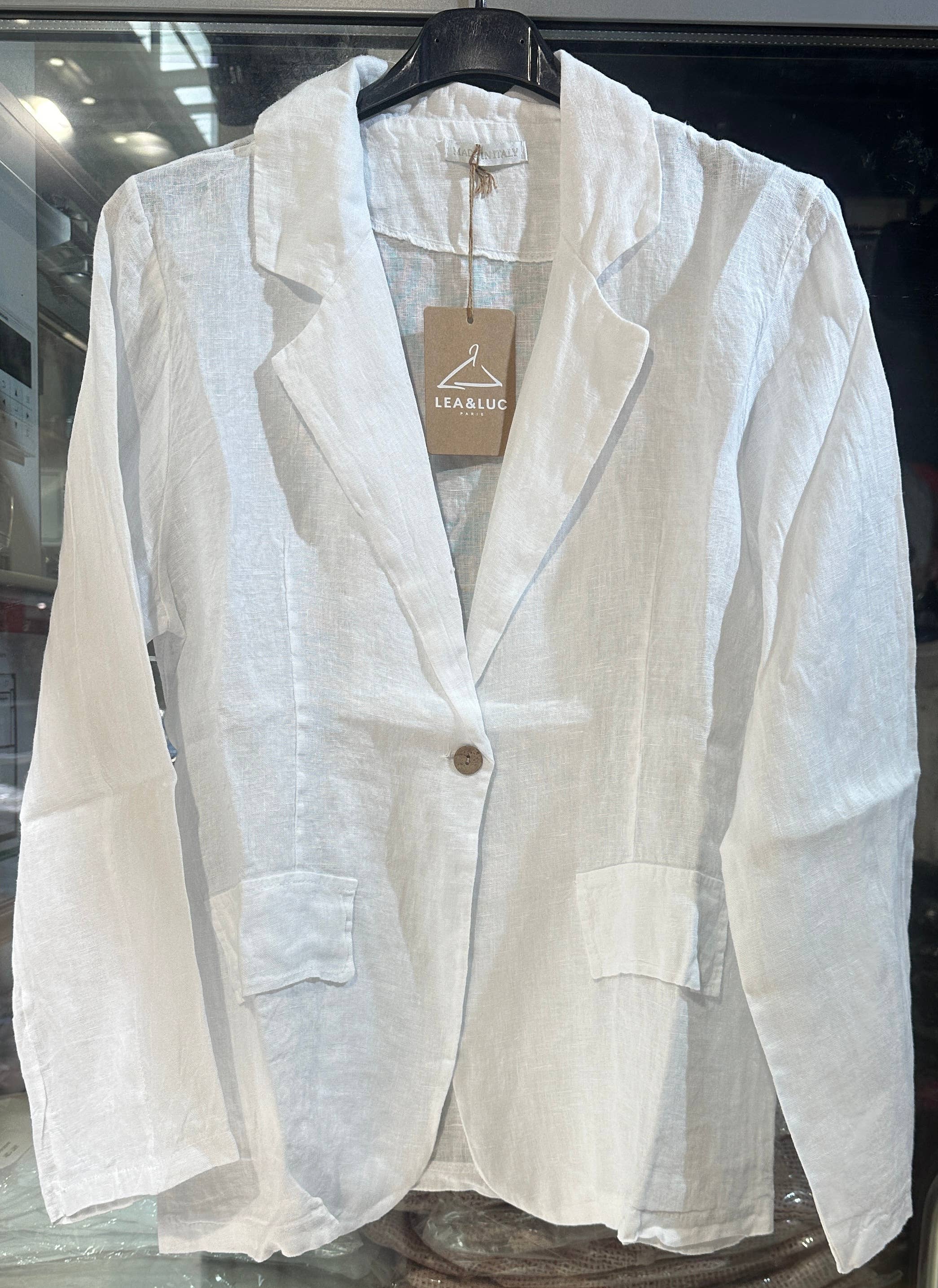 LÉA & LUC - Wholesale Jacket - Women's - 100% Linen Jacket REF. 345524