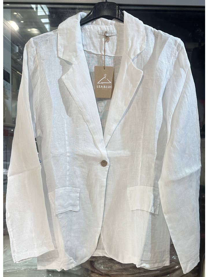 LÉA & LUC - Wholesale Jacket - Women's - 100% Linen Jacket REF. 345524