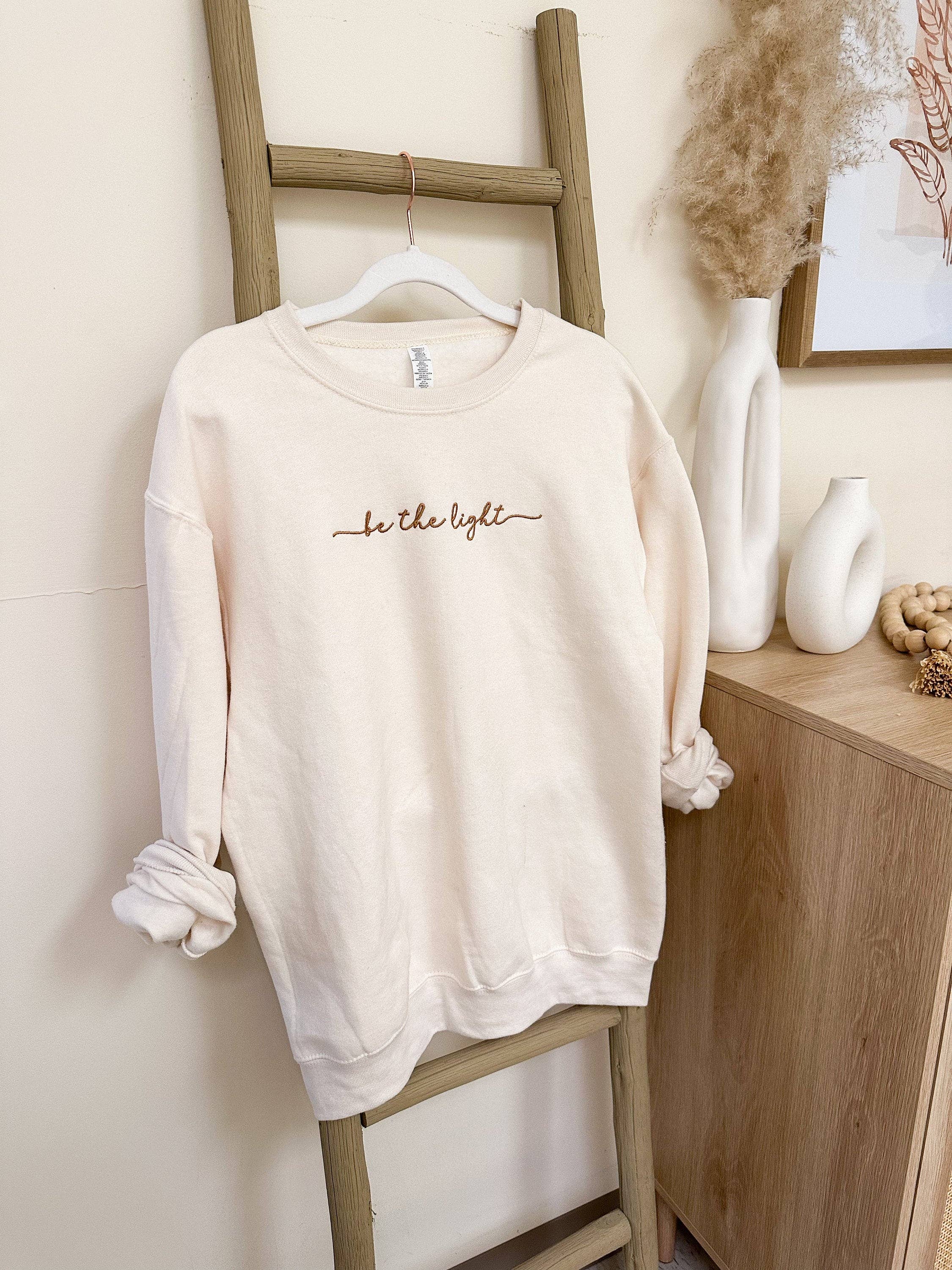 Honey Soul LLC - Wholesale Sweatshirt - Women's - Embroidered Be The Light Sweatshirt6