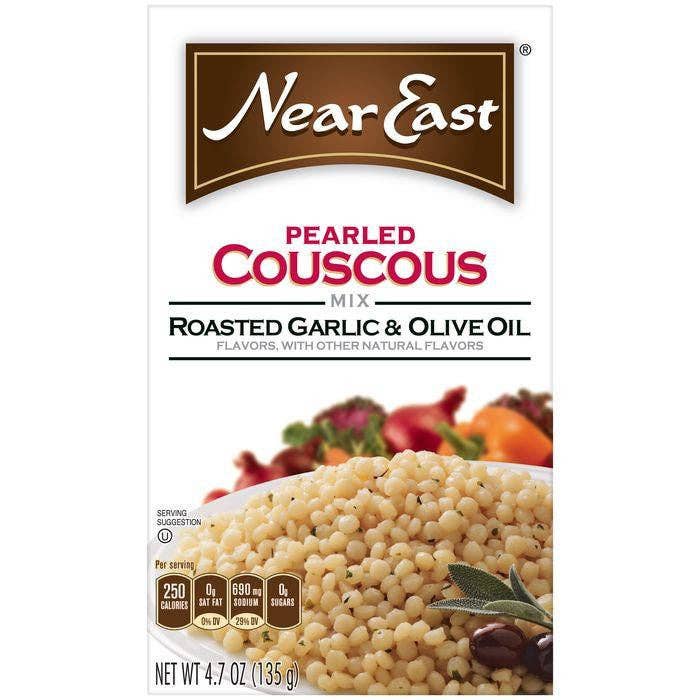 KeHE Distributors, LLC - Wholesale Rice - Near East Roasted Garlic & Olive Oil Pearled Couscous 4.7 Oz0