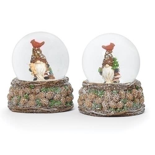Gnome Dome Vine/Pinecone Base; 2 Assorted for wholesale by Roman