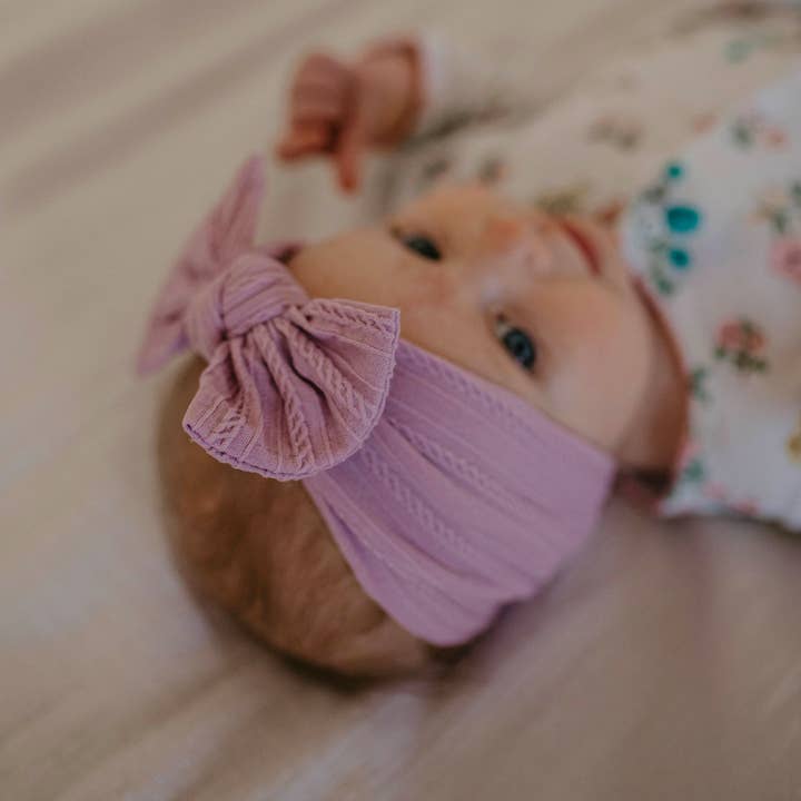 Parker Baby Co. - Wholesale Fashion Headband - Baby - Grace Set - Cable Knit Knotted Headbands - 5 Pack