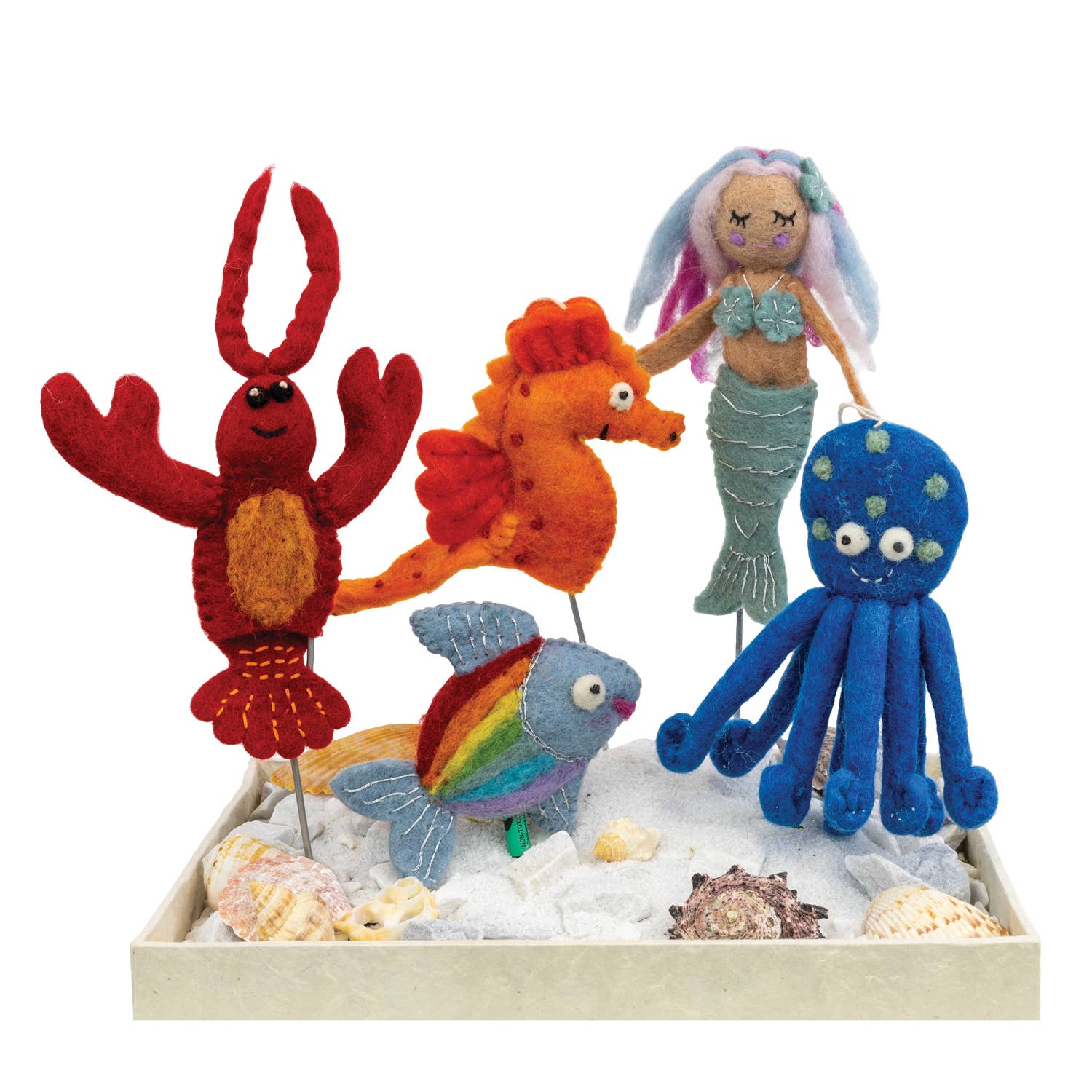 dZi Handmade – wholesale Ornament – Sea Horse Wild Woolie3