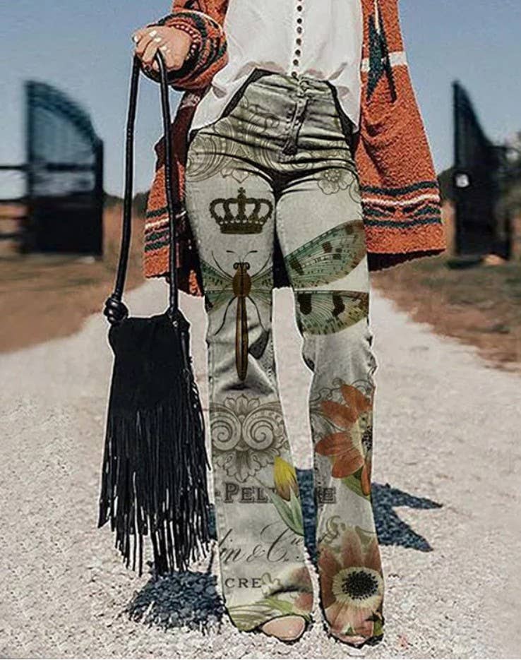 Tourtiwi – Großhandel Hose – Damen – Damenhose mit weitem Beinschnitt, Freizeithose, Schlaghose4