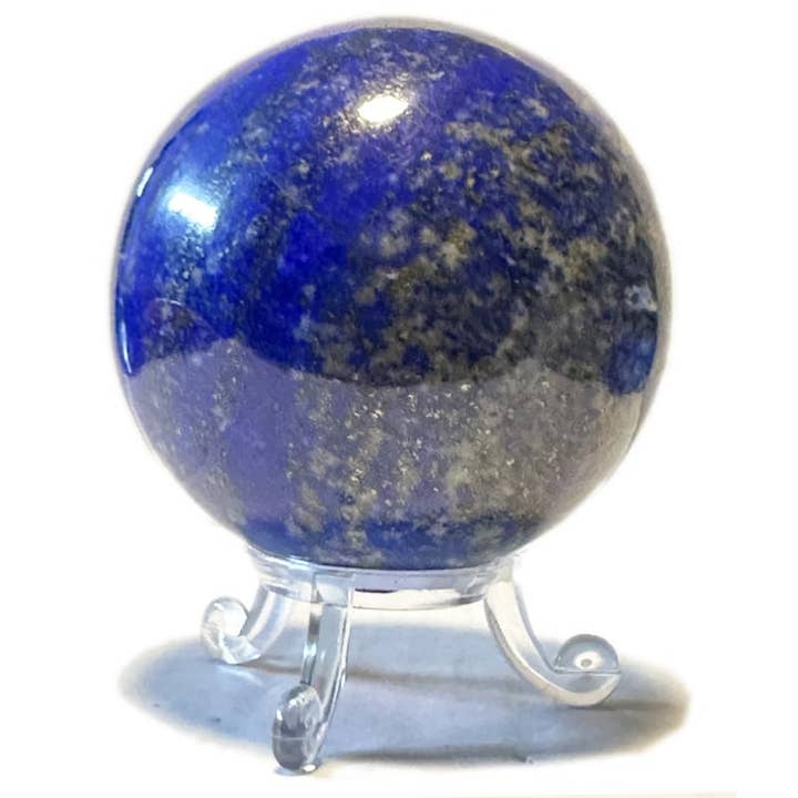 Lapis Lazuli Sphere Afghanistan AA - 67mm - 475g for wholesale by La Boîte à Cailloux