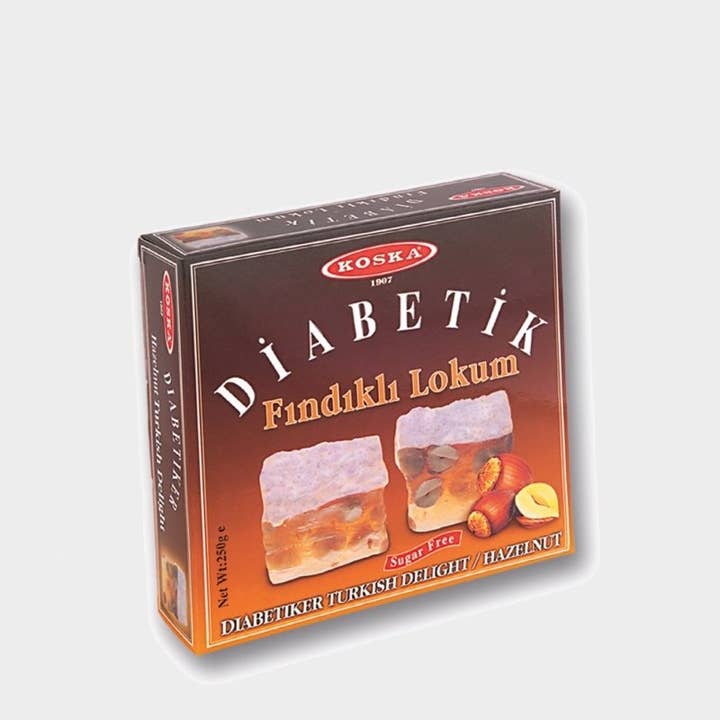 Aladdin - Wholesale Gummy - Koska | Sugar-Free, Diabetic Turkish Delight with Whole Hazelnuts1