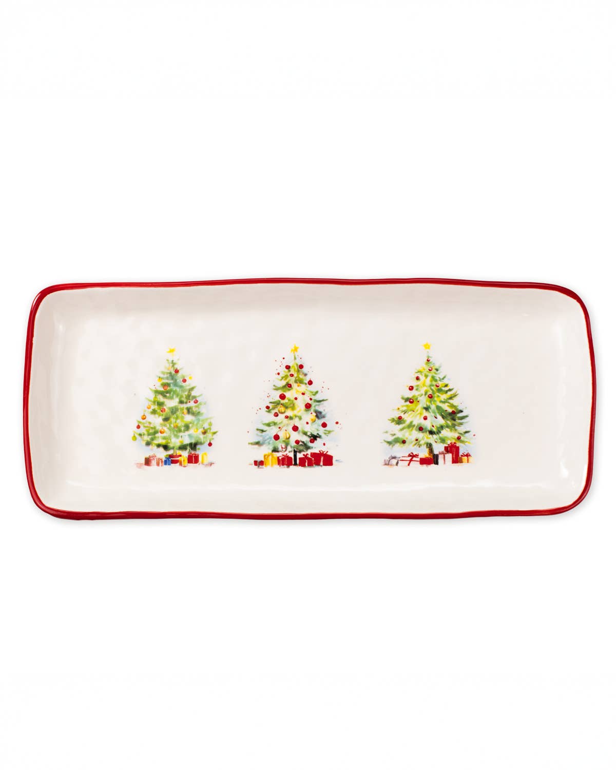 The Royal Standard - Wholesale Platter - Gloria Tree Platter   White/Multi   13.5x5.51
