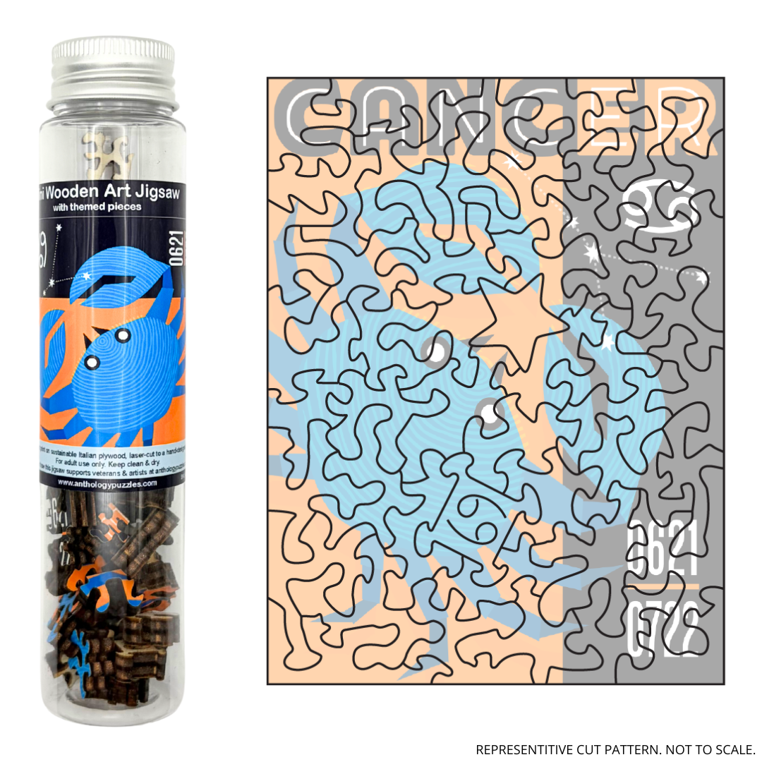 Anthology Puzzles - Wholesale Puzzle - Adult - Zodiac Cancer - Mini Wooden Jigsaw1