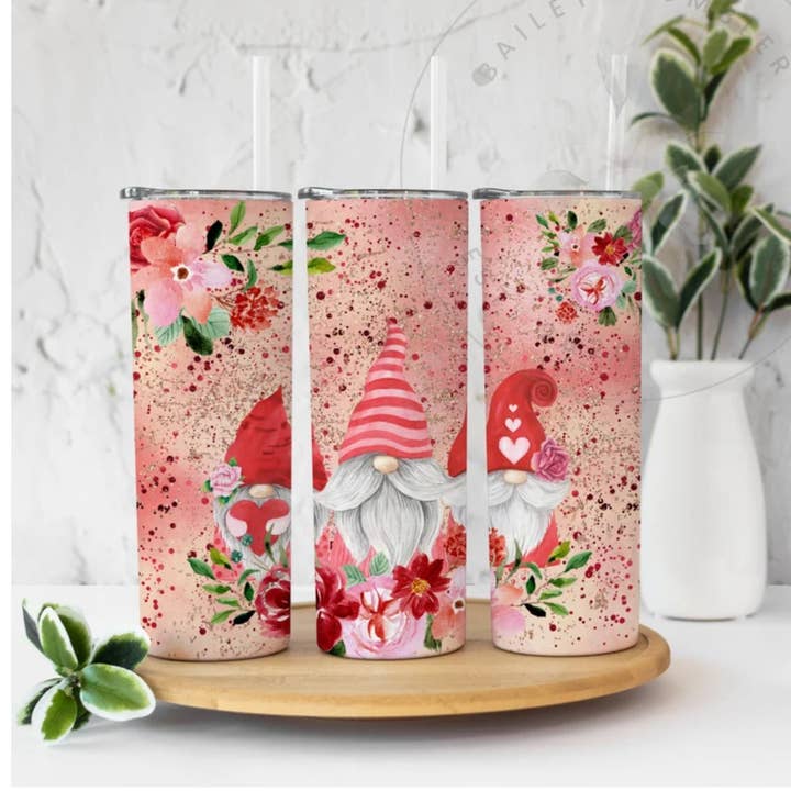 Gobelet de 20 onces ~ Nain de la Saint-Valentin pour la vente par Paxton's One Stop Shop LLC