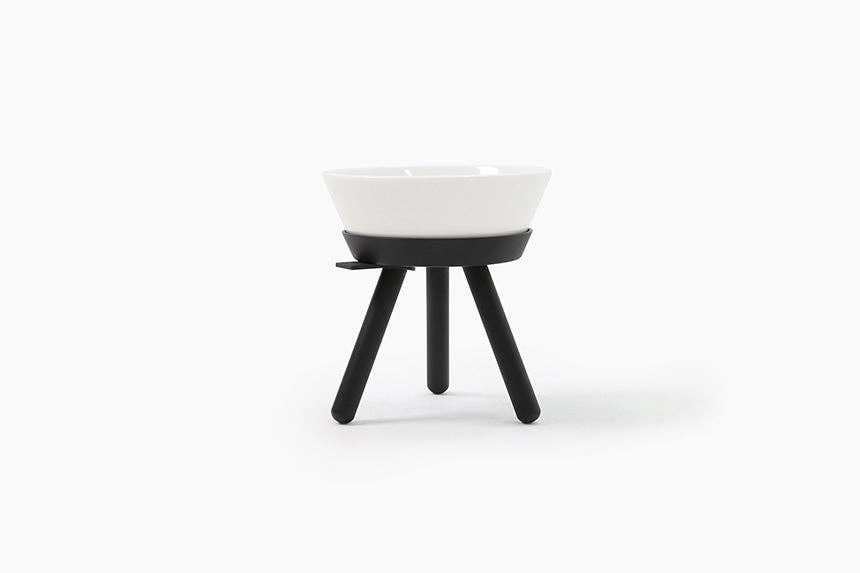 Pets So Good - Wholesale Pet Elevated Bowl - Cat/Dog - Oreo Elevated Pet Feeder Table . Black & White . Tall0