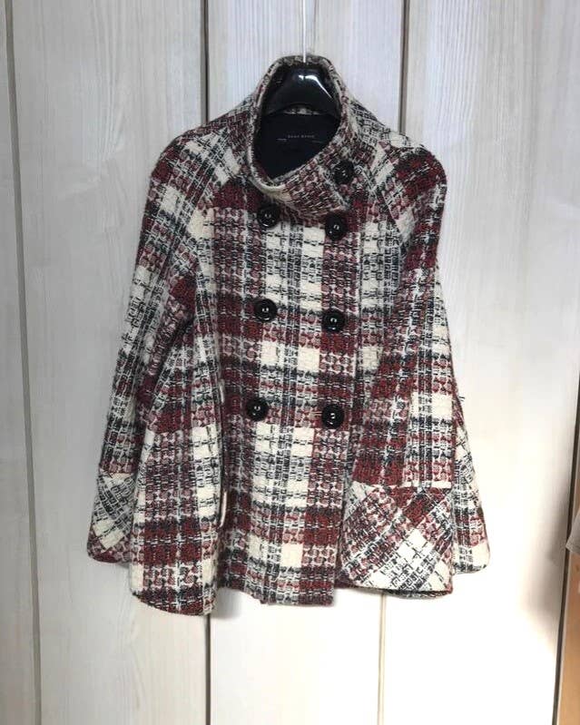 Checkered Retro Plaid Check Stand Collar Button Jacket for wholesale on Faire2