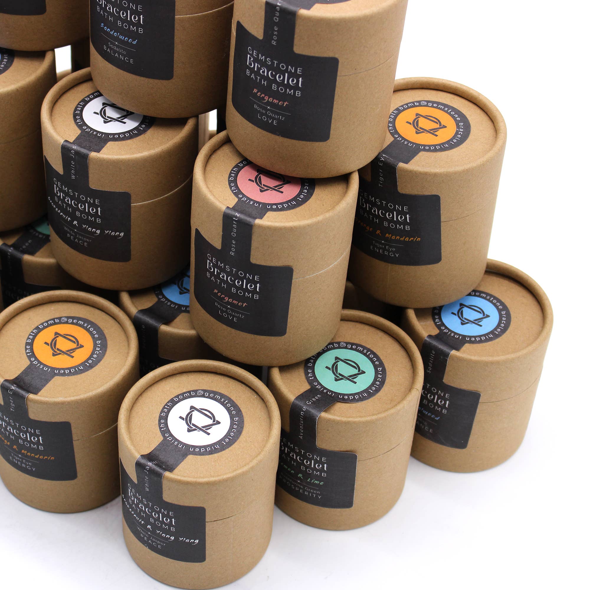 Crystal Cove – wholesale Bath bomb/fizz – Gem Bracelet Bath Bomb - Assorted Stones0