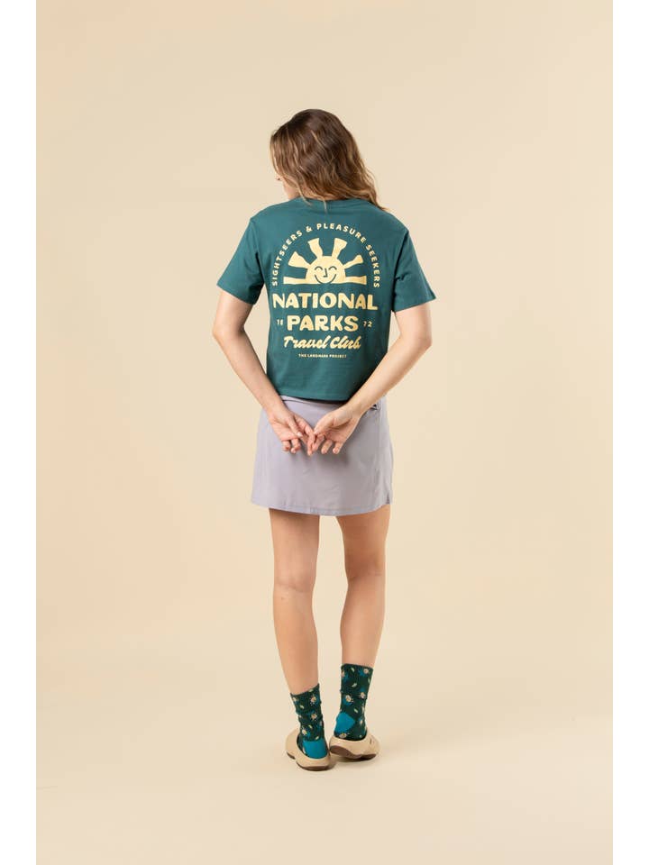 The Landmark Project - Wholesale Screen Printed T-Shirt - Women's - National Parks Travel Club Women's Short Sleeve Boxy Tee