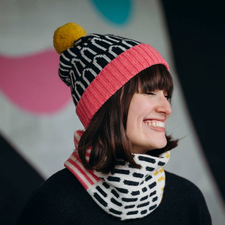 Candy Coated Accessories - Wholesale Scarf - Women's - Lambswool Neck Warmer Snood - Blue, Green, Charcoal & Ecru3