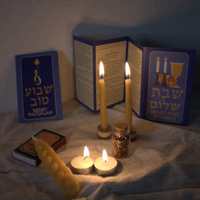 Ohr Judaica - Wholesale Reiskaarsen - Sjabbat- en Havdalah-reisset voor het hele gezin4