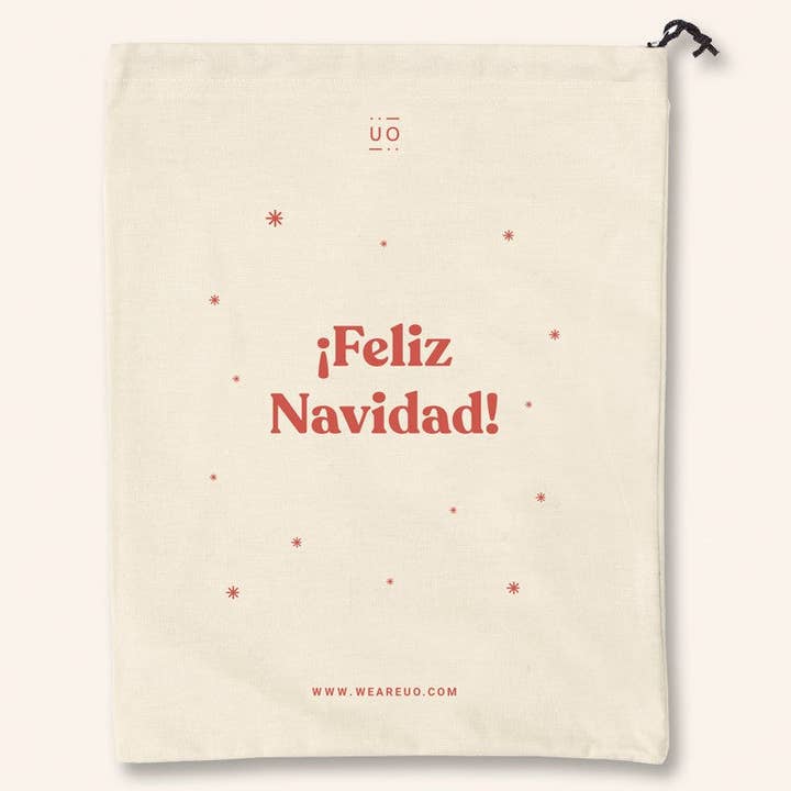 Stoffen geschenktas „Merry Christmas!” voor wholesale door UO