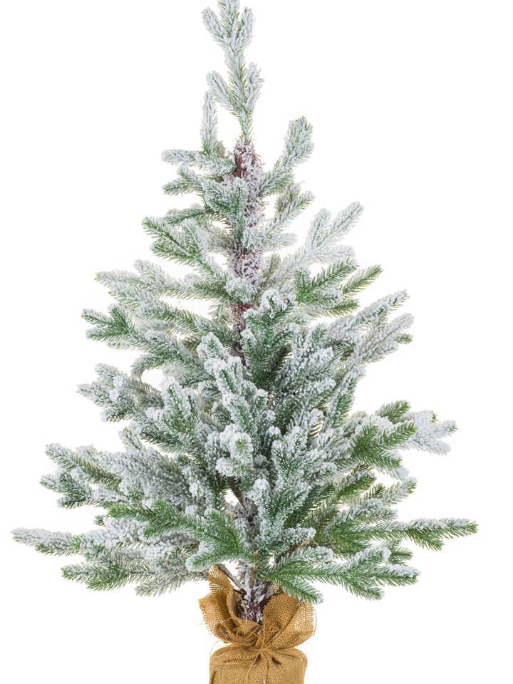 NEW-White/Green Norway Spruce Table Top Tree for wholesale by Starlight Collection