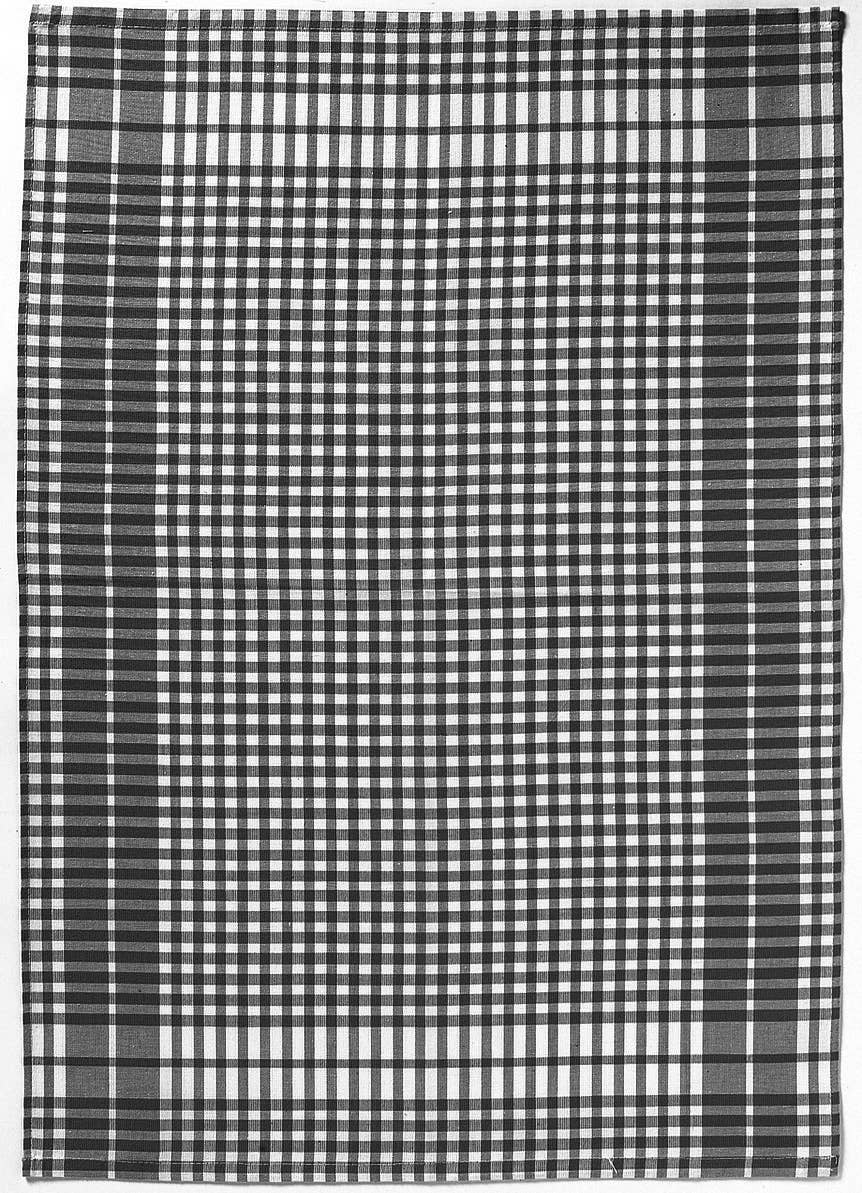 Maison Vivaraise & La Cerise sur le Gâteau - Wholesale Tea Towel - Black Petits Cartouches Tea Towel0