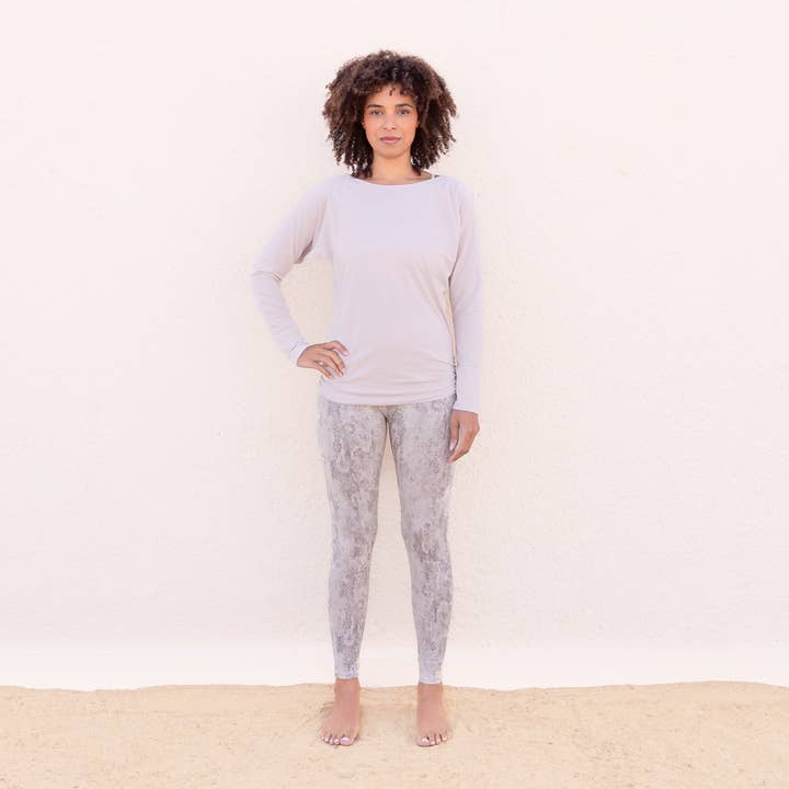 Sumatra de cintura alta, leggings, algodón orgánico elástico, estampado de serpiente para venta al por mayor de Jaya