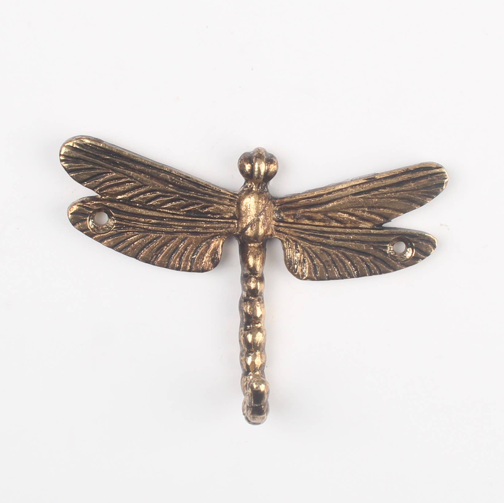 Originals International Ltd - Wholesale Muurhaak - Antiek Messing Libelle Wandhaak - Vintage Stijl Metalen Haak1
