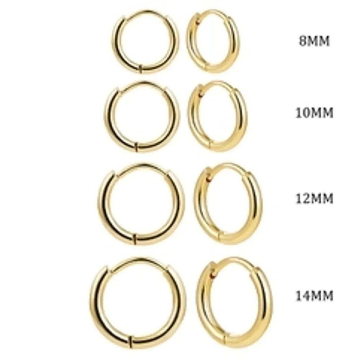 Gooddiy - Wholesale Jewelry Set - Pairs of 304 Stainless Steel Plated Earrings0