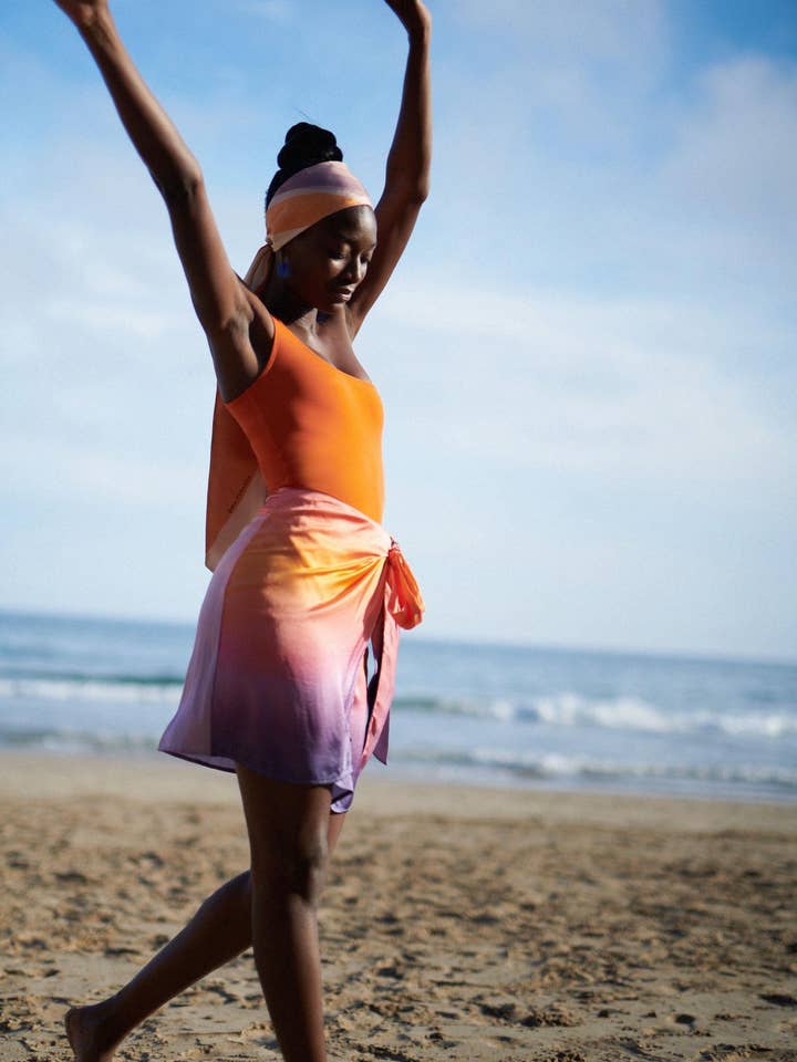 SUNSET WRAP ROK voor wholesale door Gina Cusachs