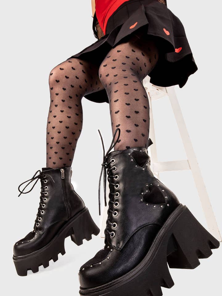 All I Need Chunky Platform Ankle Boots for wholesale by LAMODA