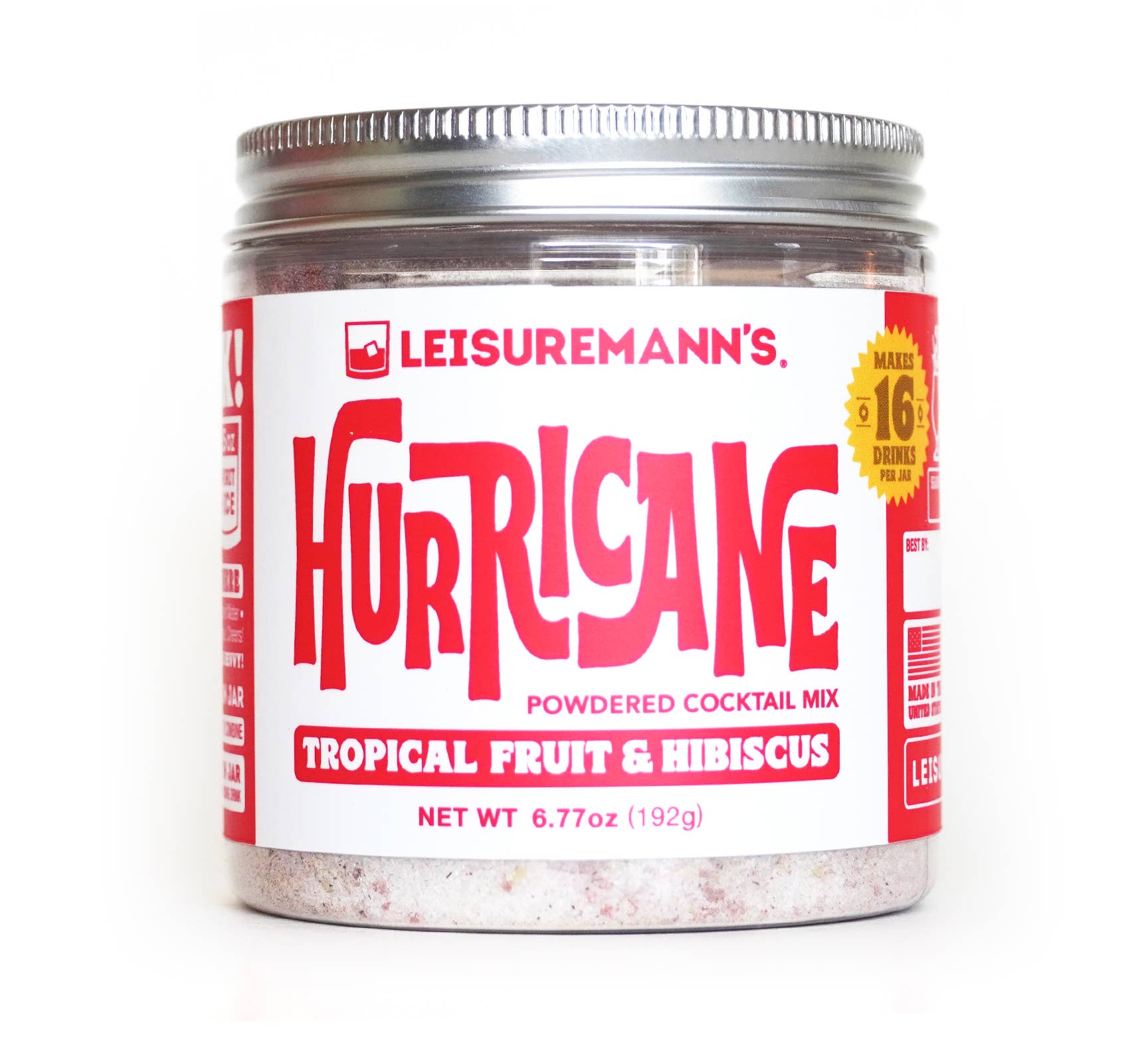 Leisuremann's Cocktail Mixes – wholesale Cocktail mix/syrup – Hurricane Cocktail Mixer Jar0
