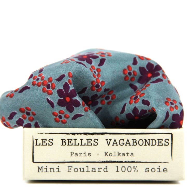 Les Belles Vagabondes - Wholesale Head Scarf - Women's - Mini Natasha Prune Purple2