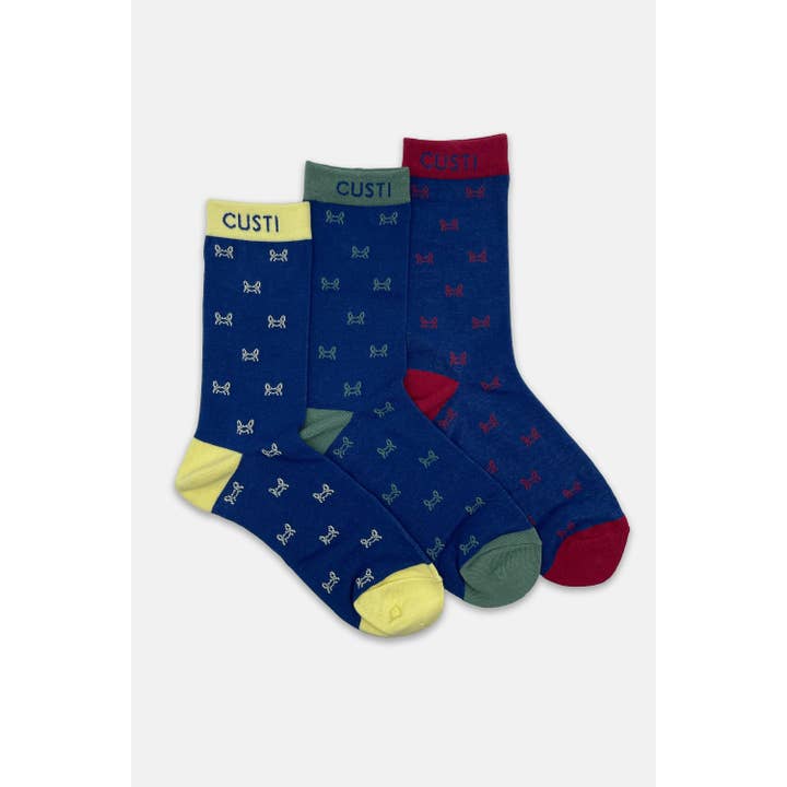 Pack 3 Unicolor Crab Socks for wholesale by Custi Mikelo: Men's Clothing & Christmas Gifts